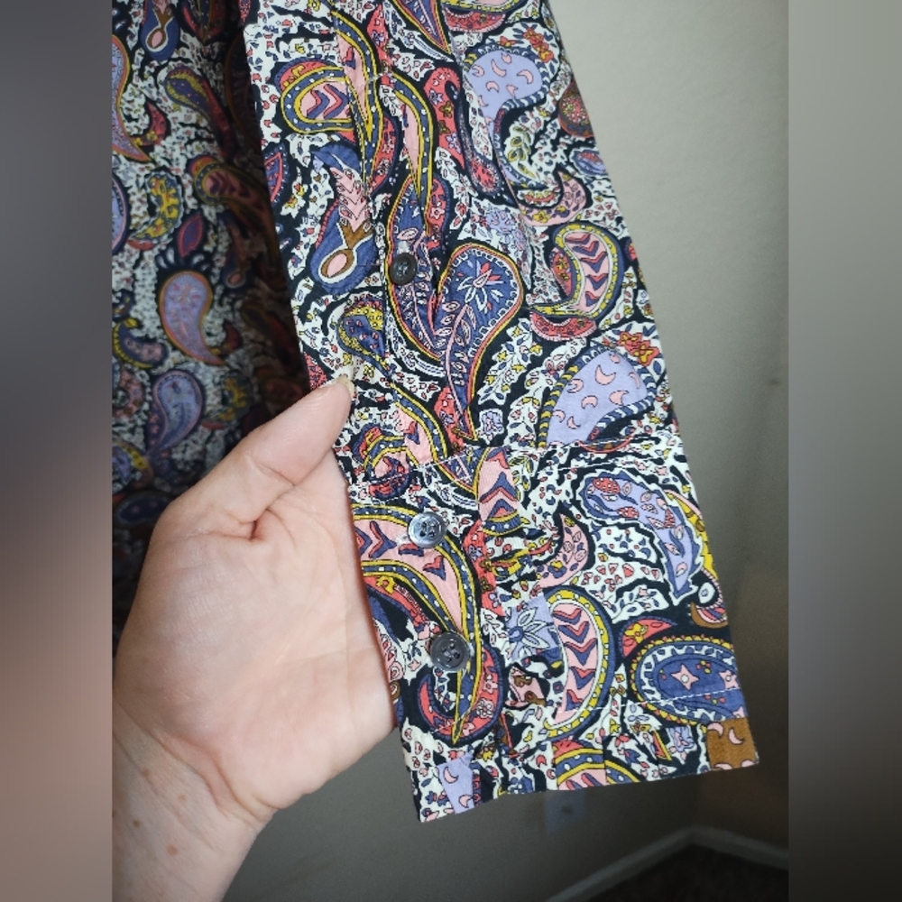 J Crew Liberty Art Fabrics Top Pop Over - Picture 8 of 16